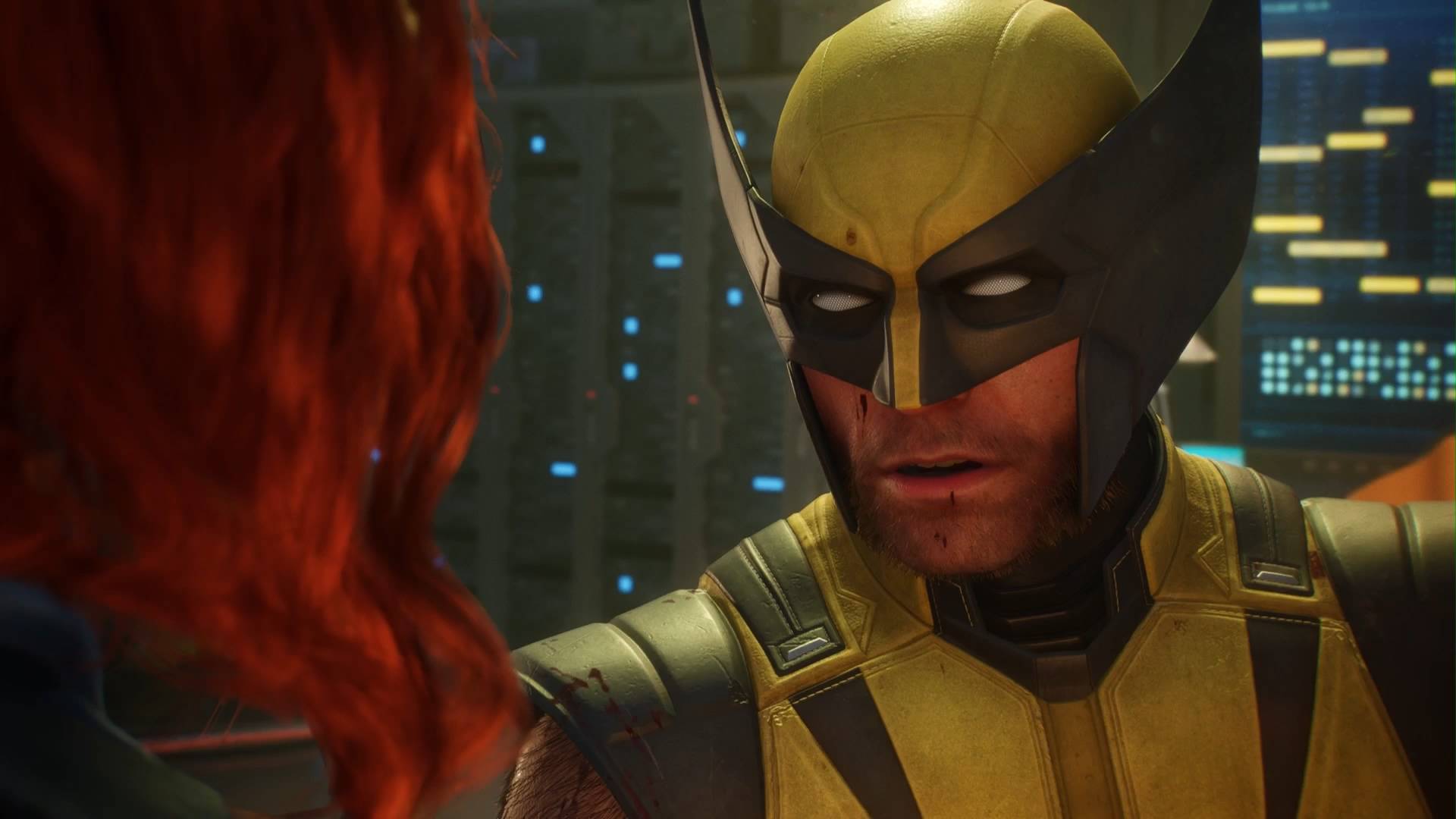Marvel's Wolverine - Wolverine looking at Jean Grey