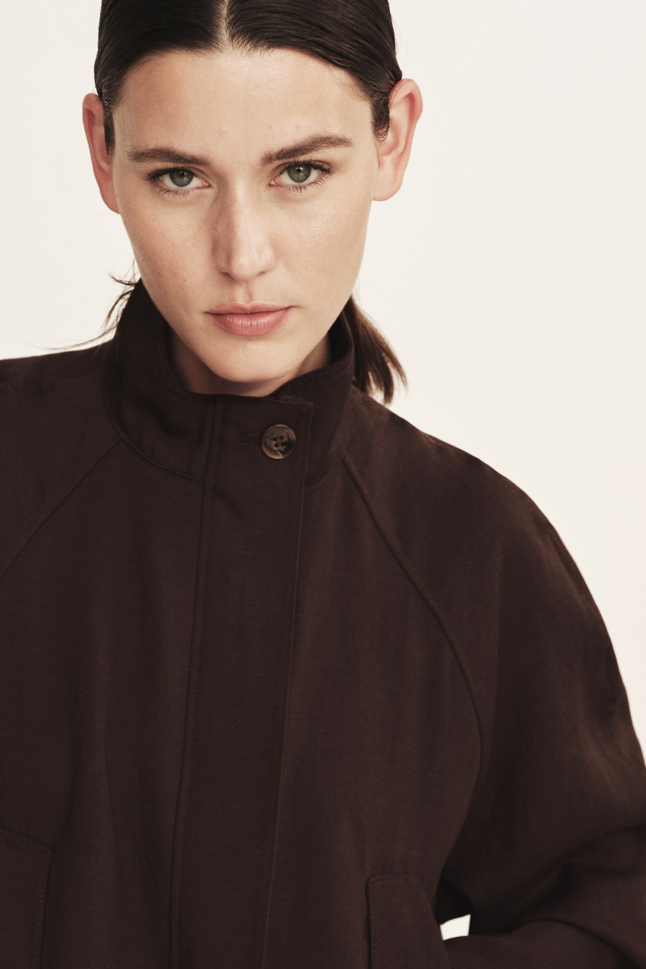 Oversized Linen-Blend Jacket