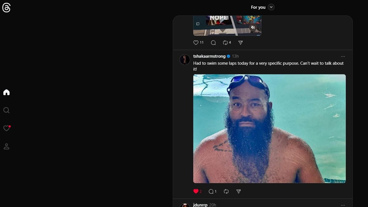 Threads has changed its UI on computers to mirror Instagram.