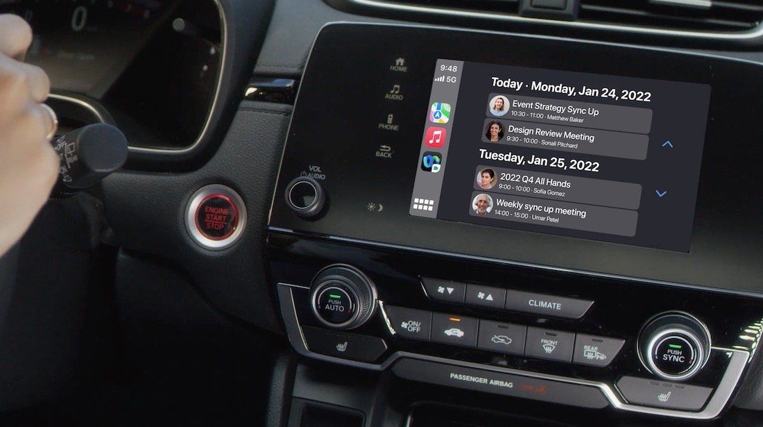 Webex running on Carplay