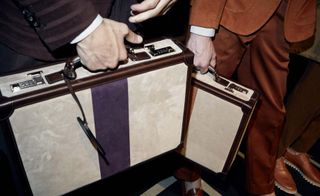Close up shot of 2 briefcases