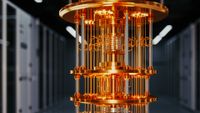 A render of a quantum computer