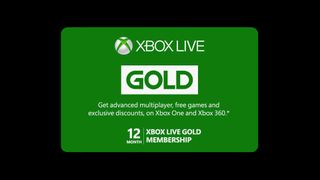 Microsoft Xbox Live 12 Month Gold Card 