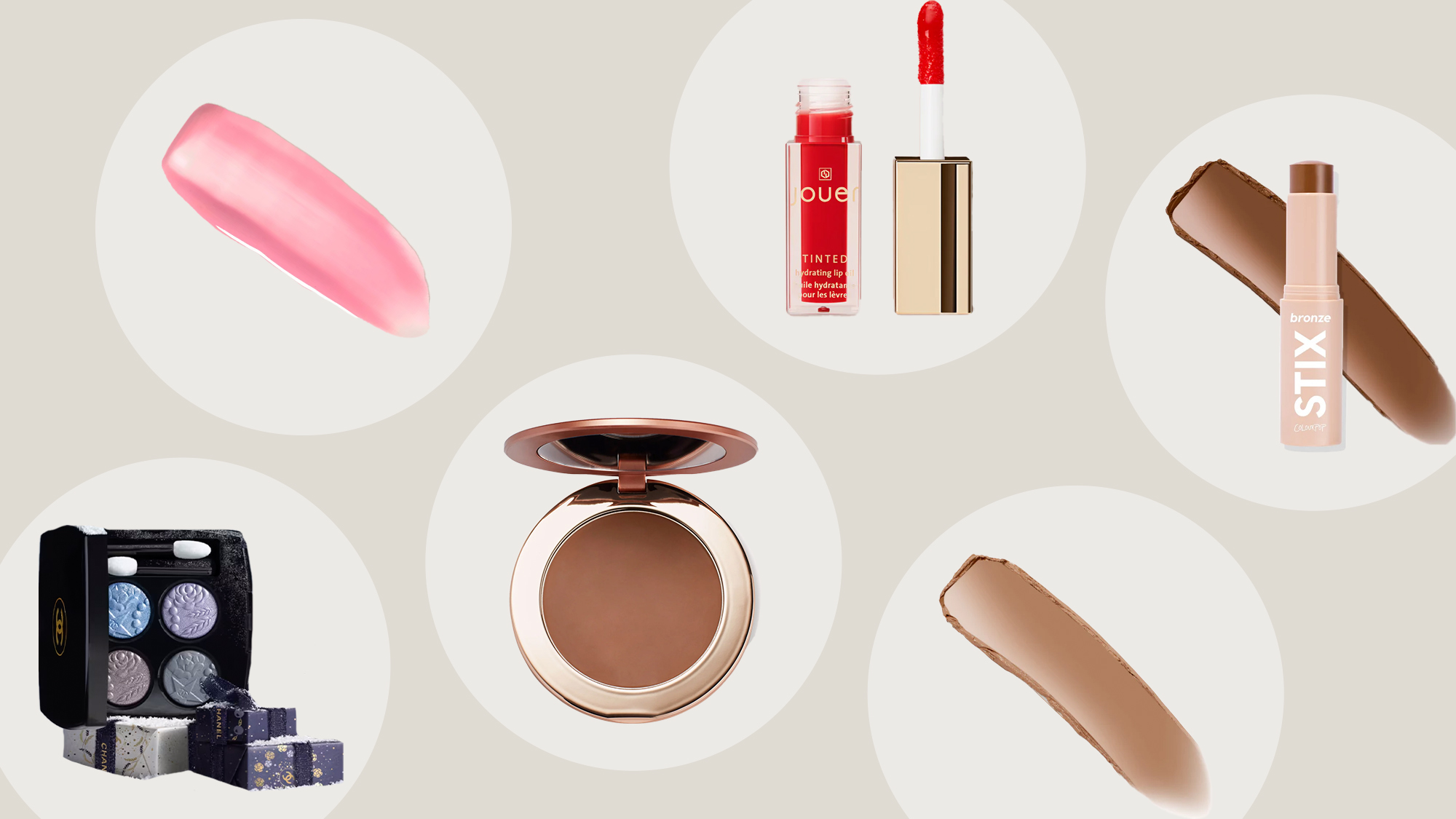 Collage of beauty products