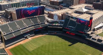 The new displays Daktronics put in at the Minnesota Twins Target Field. 