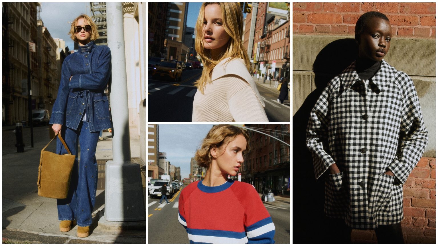 Models in S&eacute;zane in New York collection 