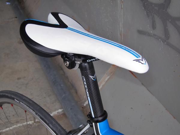 The stock Felt saddle will likely be ok with riders preferring a very traditional shape but the rounded form places a lot of pressure on soft tissue