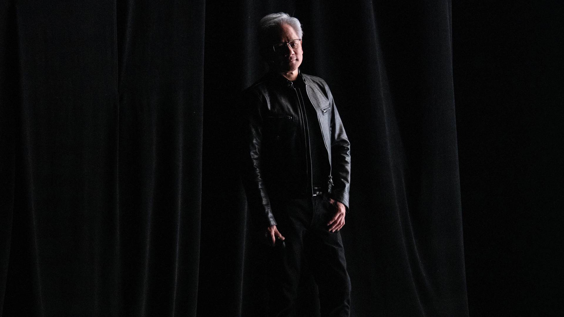 Jensen Huang on stage at the Nvidia GTC event on the sidelines of Computex 2026 in Taipei, Taiwan, on Monday, June 1, 2026.