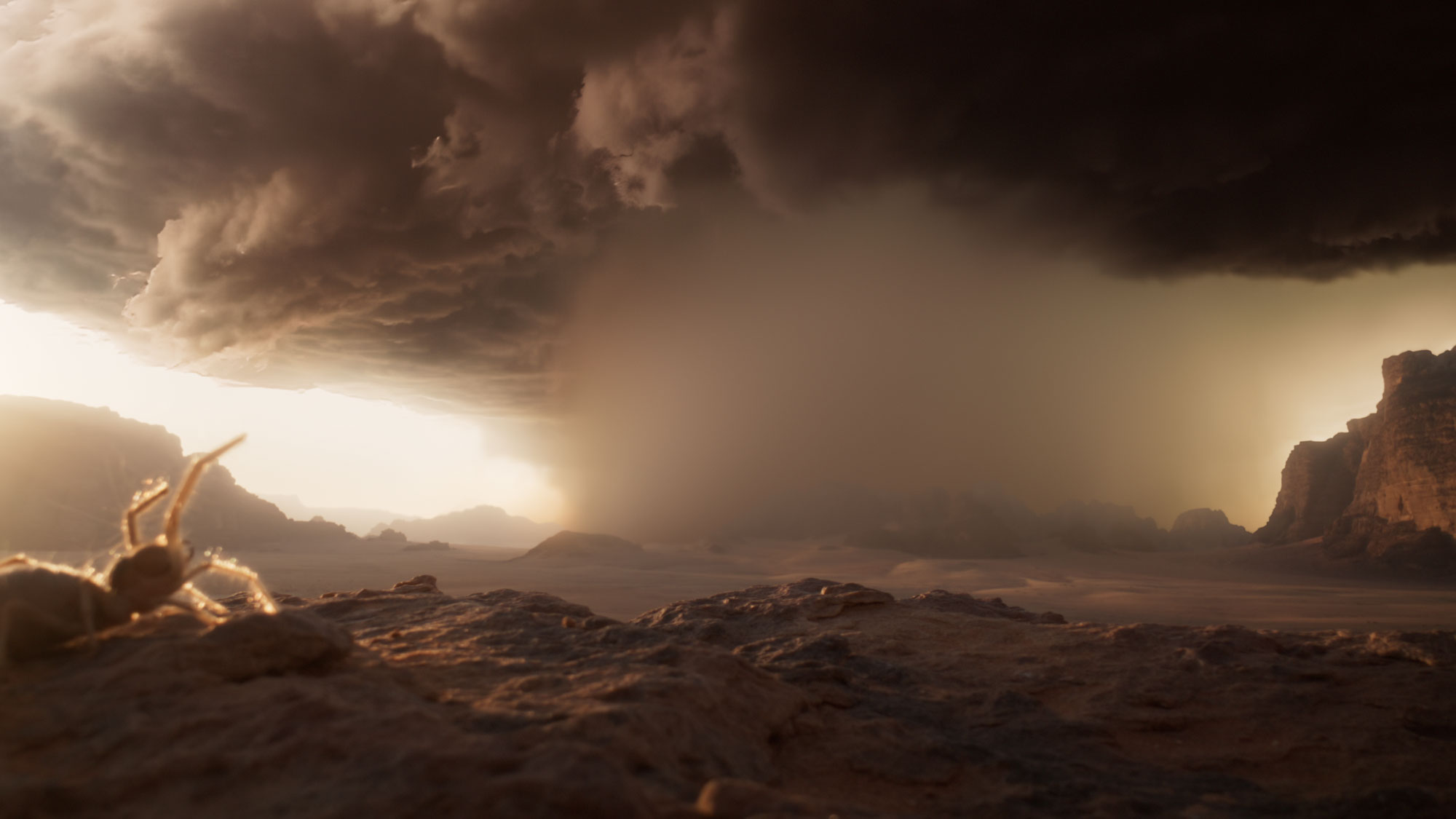 cinematic image of a planet