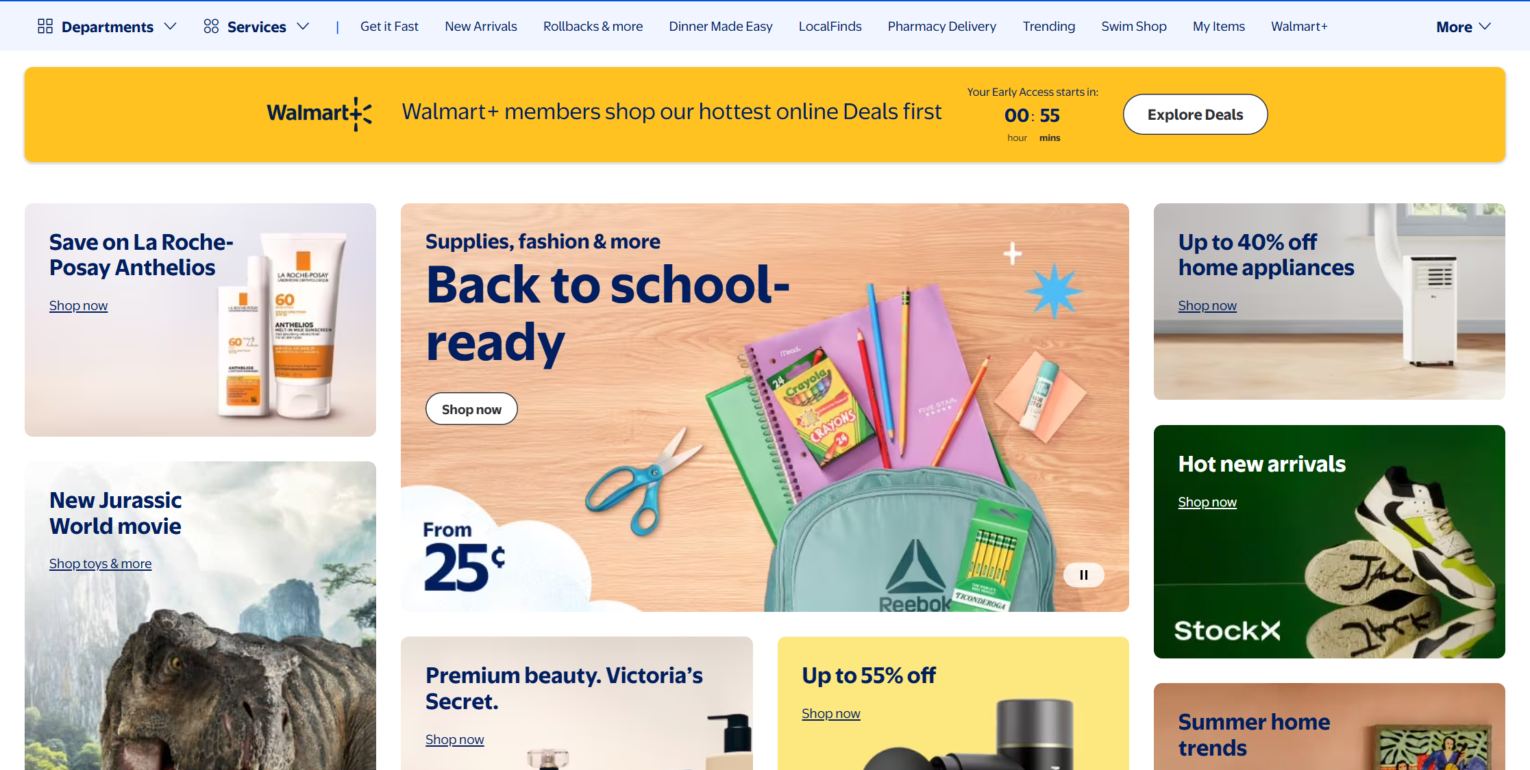 Walmart+ deals countdown