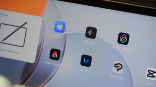 The Lenovo Yoga Tab connected to a keyboard folio at IFA 2025.