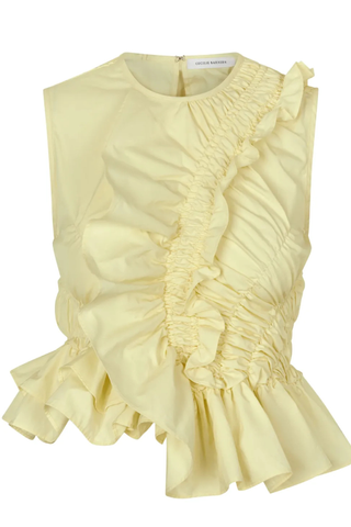 Geo Ruffled Top