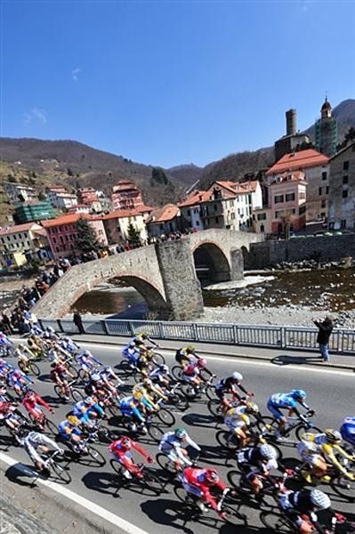 The race nears its mid point but the riders don't stop to mark the occasion.