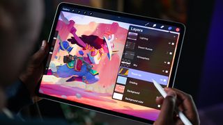 The best digital art software; Procreate on an Apple iPad