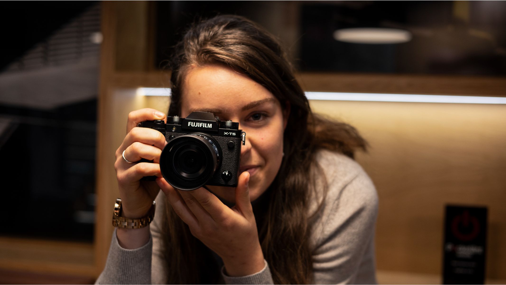 Fujifilm X-T5 in-hand and in use