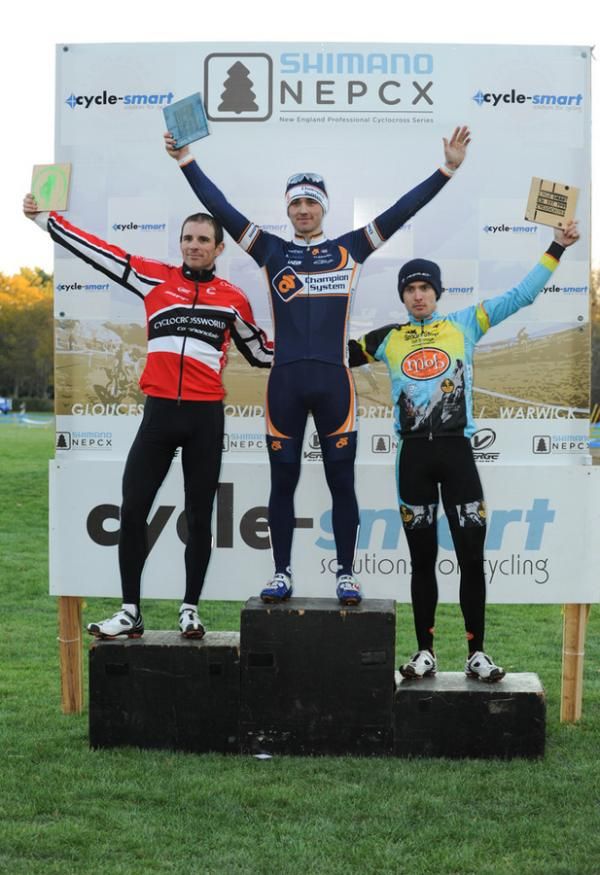 The Elite Podium (L to R): Dylan McNicholas, Luke Keough, Jerome Townsend.