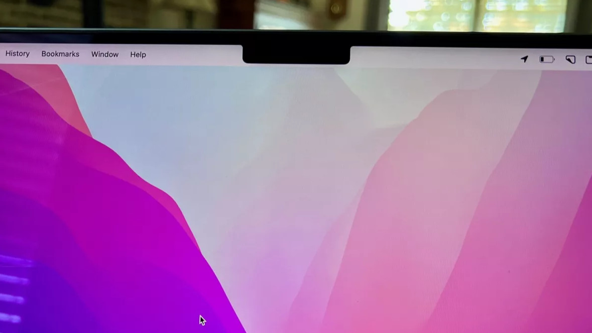 La muesca en la pantalla del MacBook Pro