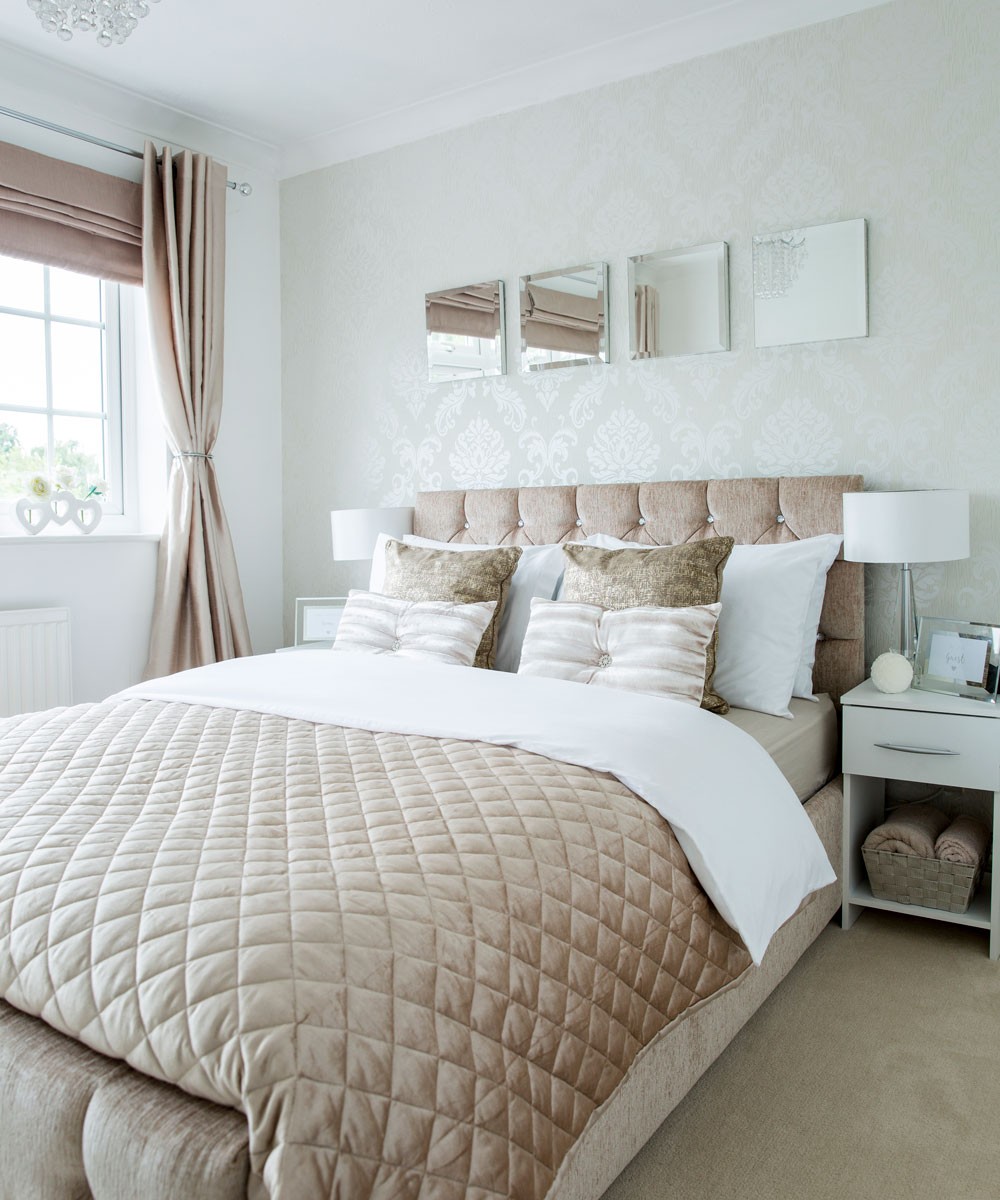 bedroom with bed and carpet flooring