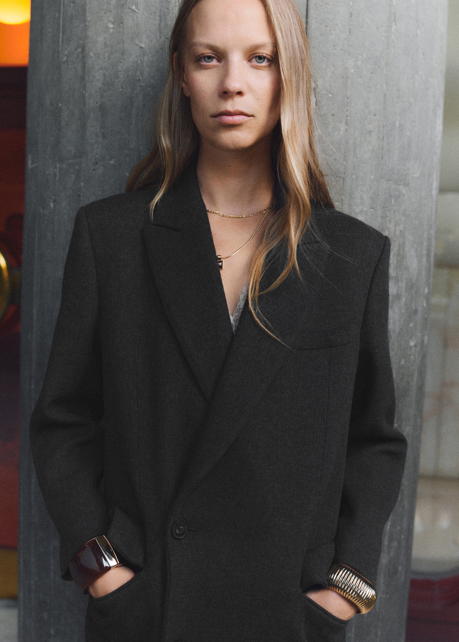 Long Double-Breasted Coat - Women | Mango Usa