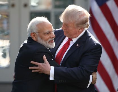 Trump and Indian Prime Minister Narendra Modi
