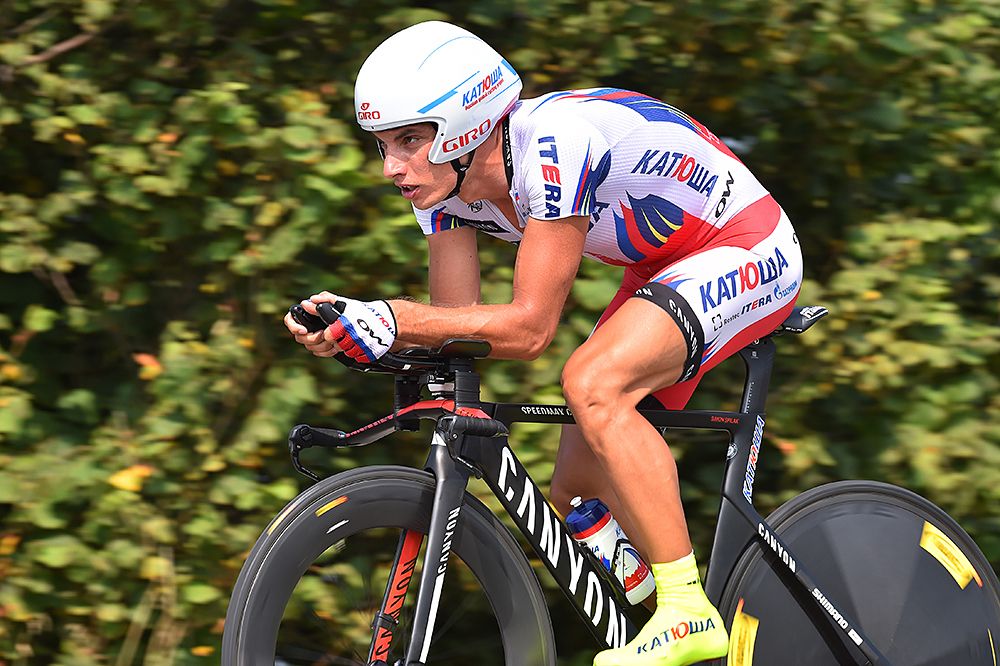 Simon Spilak (Katusha) during the Eneco Tour time trial