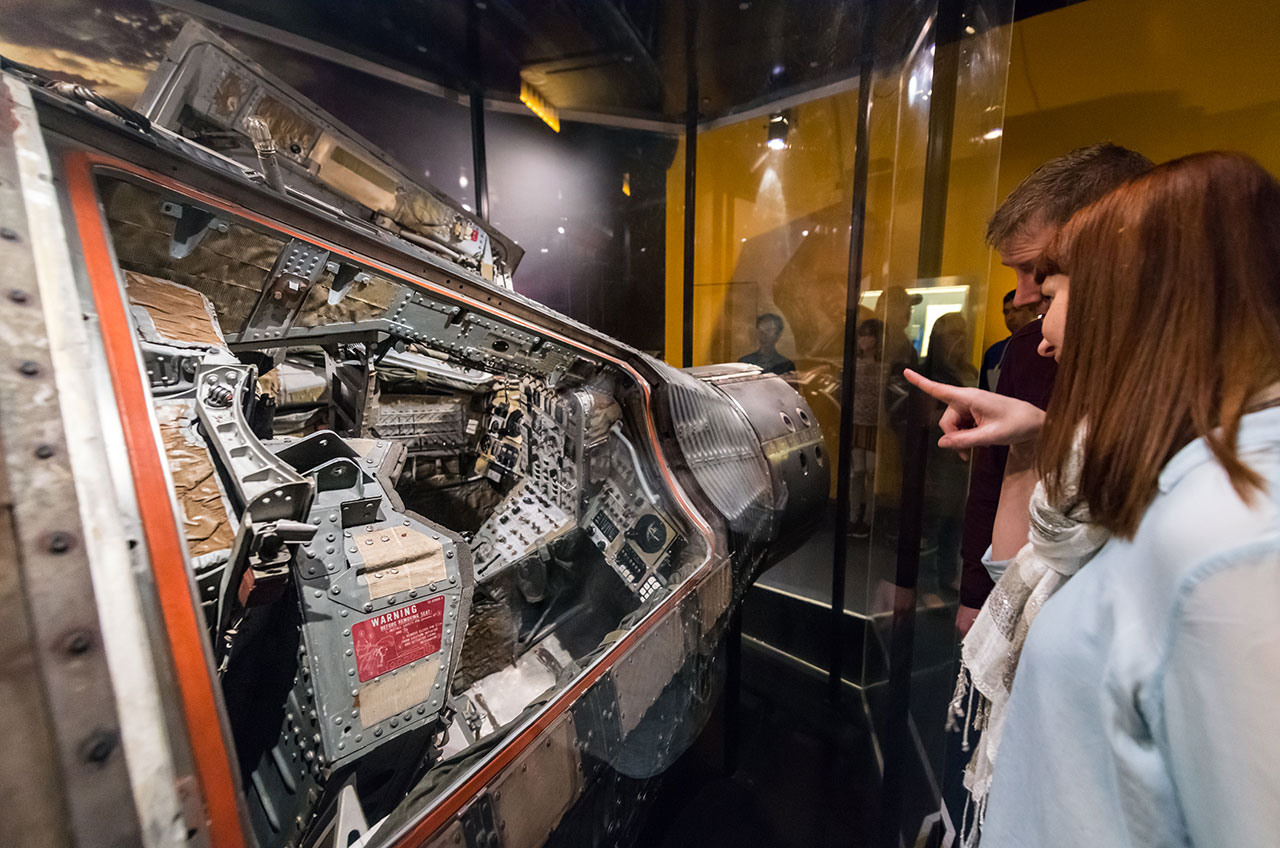 Gemini 12 Capsule at &#039;Mission Moon&#039; Exhibit