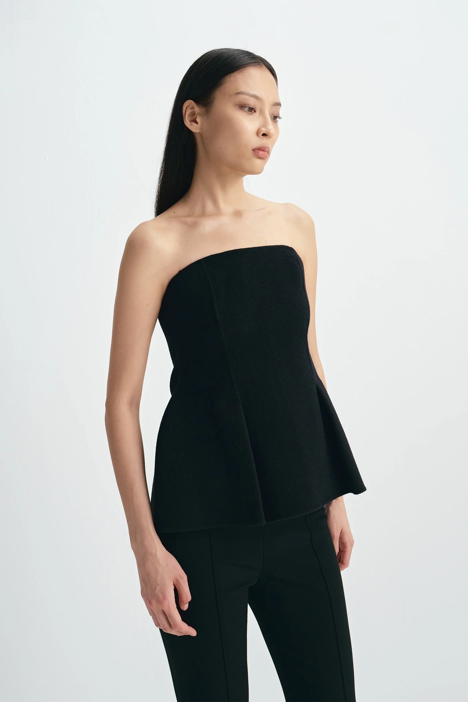 Rue Sophie Ayla Strapless Peplum Top
