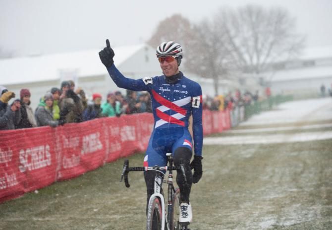 Powers celebrates his impressive win