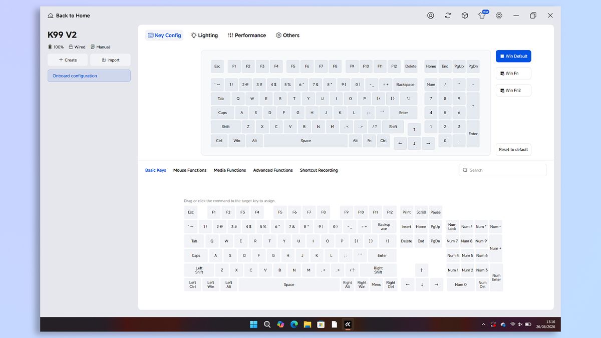 MCHOSE M HUB software screenshot
