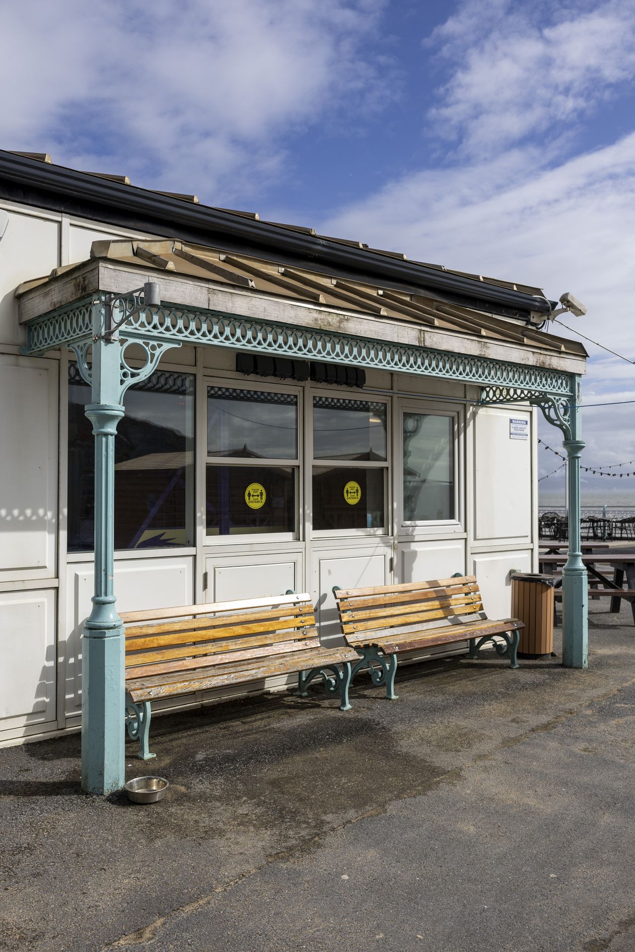 Canon EOS R8 sample image of a seaside pier in bright weather