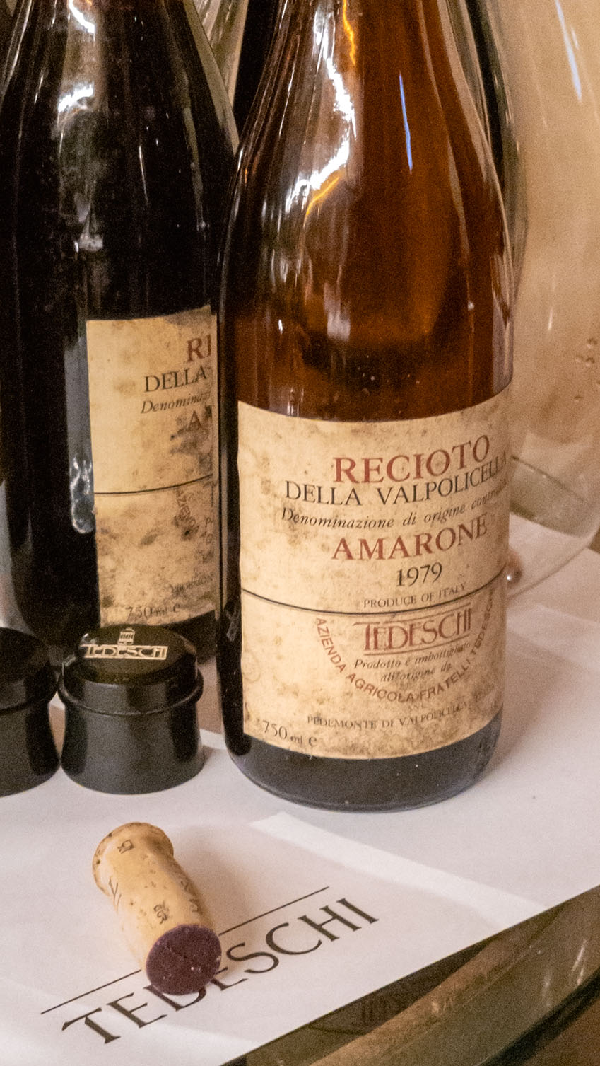 a bottle of Tedeschi Amarone 1979 in the cellar.
