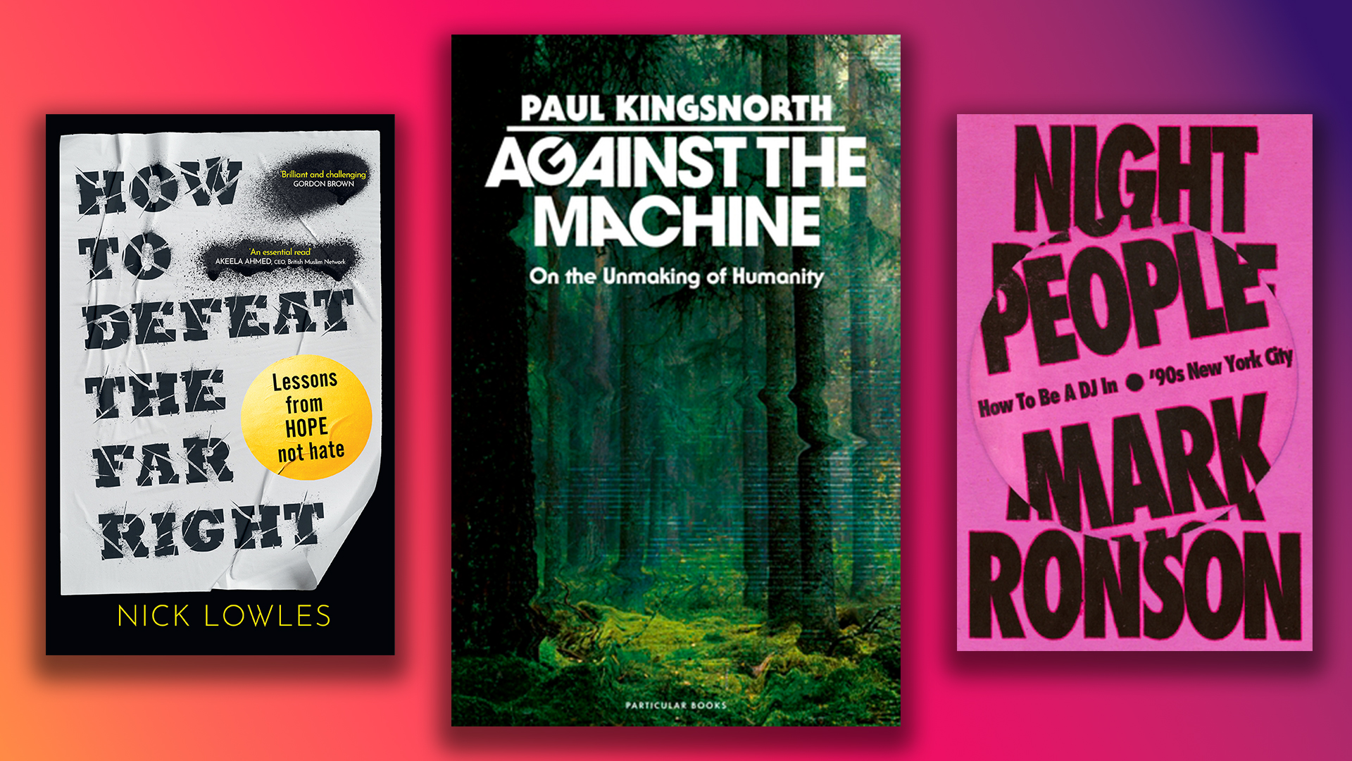 A selection of new non-fiction book covers