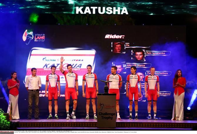 Katusha at the Tour de Langkawi team presentation
