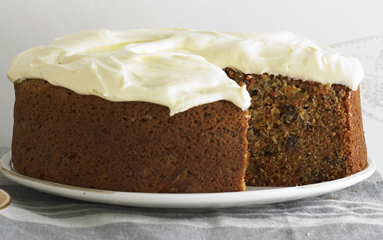 Carrot cake with lemon cream cheese frosting | Dessert Recipes | GoodtoKnow