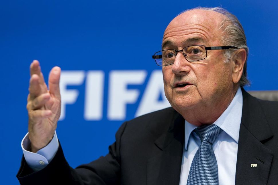  FIFA  boss Blatter  hints at 2022 re election FourFourTwo