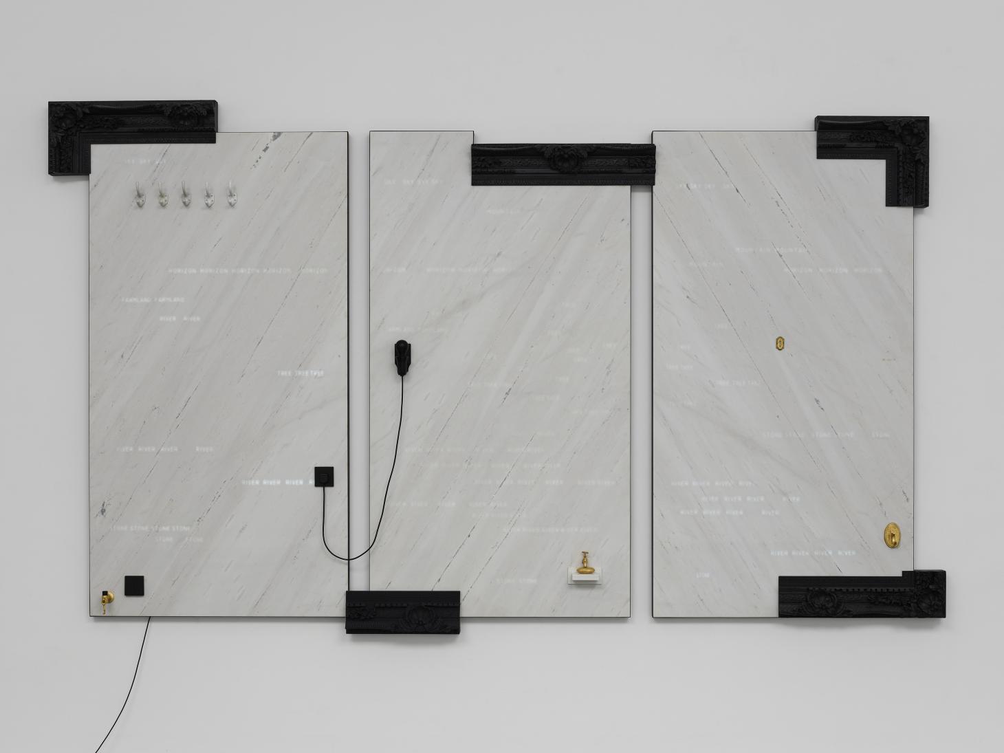 Wood, marble, copper, LED light and light controller