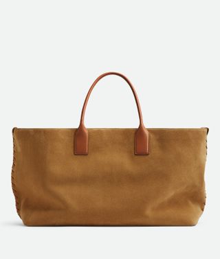 Women's Large Cabat in Camel/light Wood