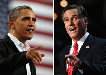 Mitt Romney and President Barack Obama.
