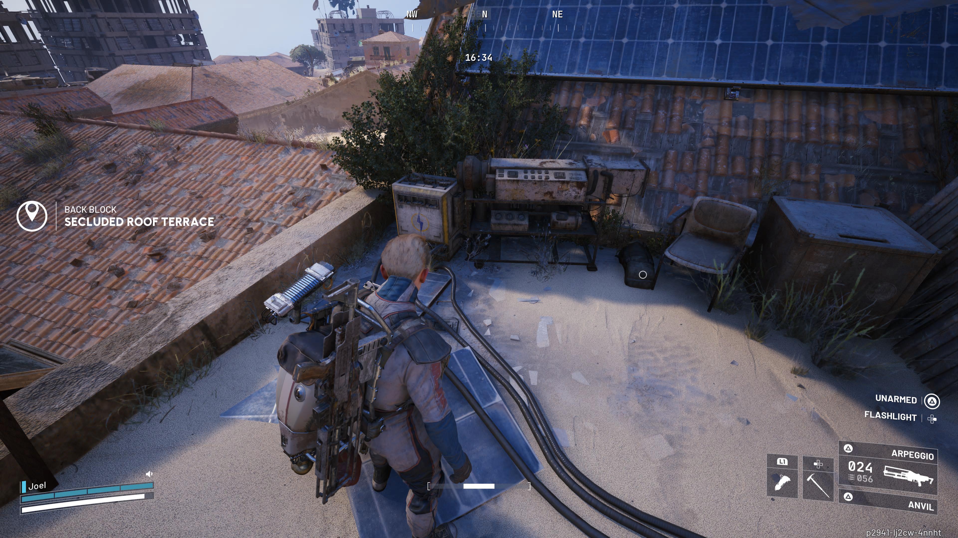 The player prepares to use wires to fix a broken Solar Panel in Arc Raiders