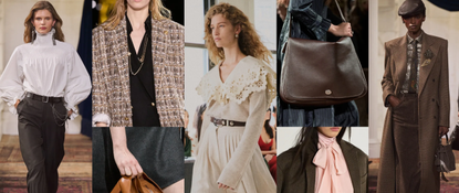 collage of spring 2026 and fall 2026 runway images