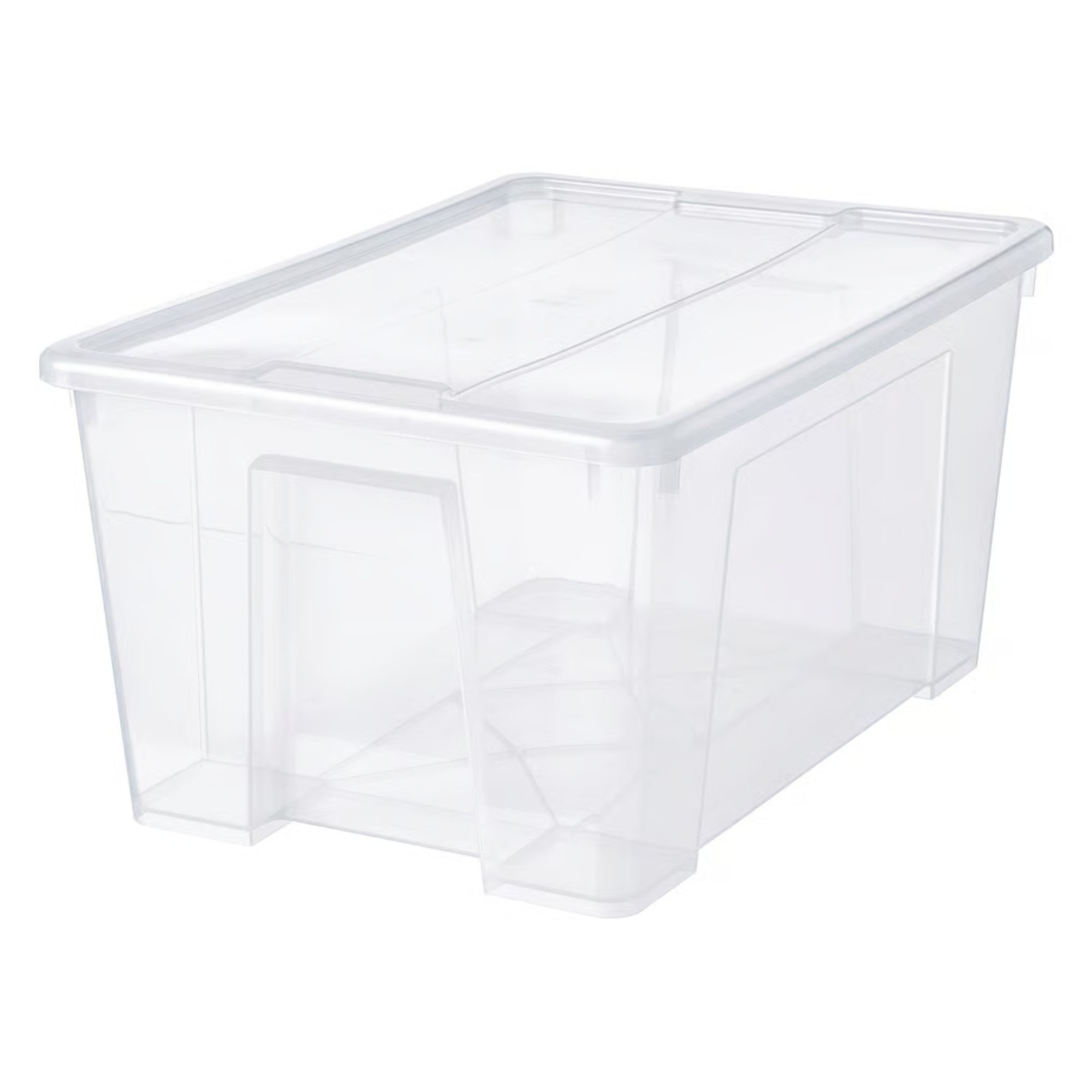 Clear IKEA SAMLA Box with lid