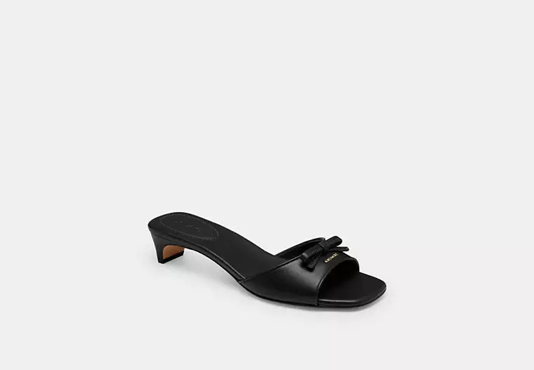 Bow Kitten Heel Sandal