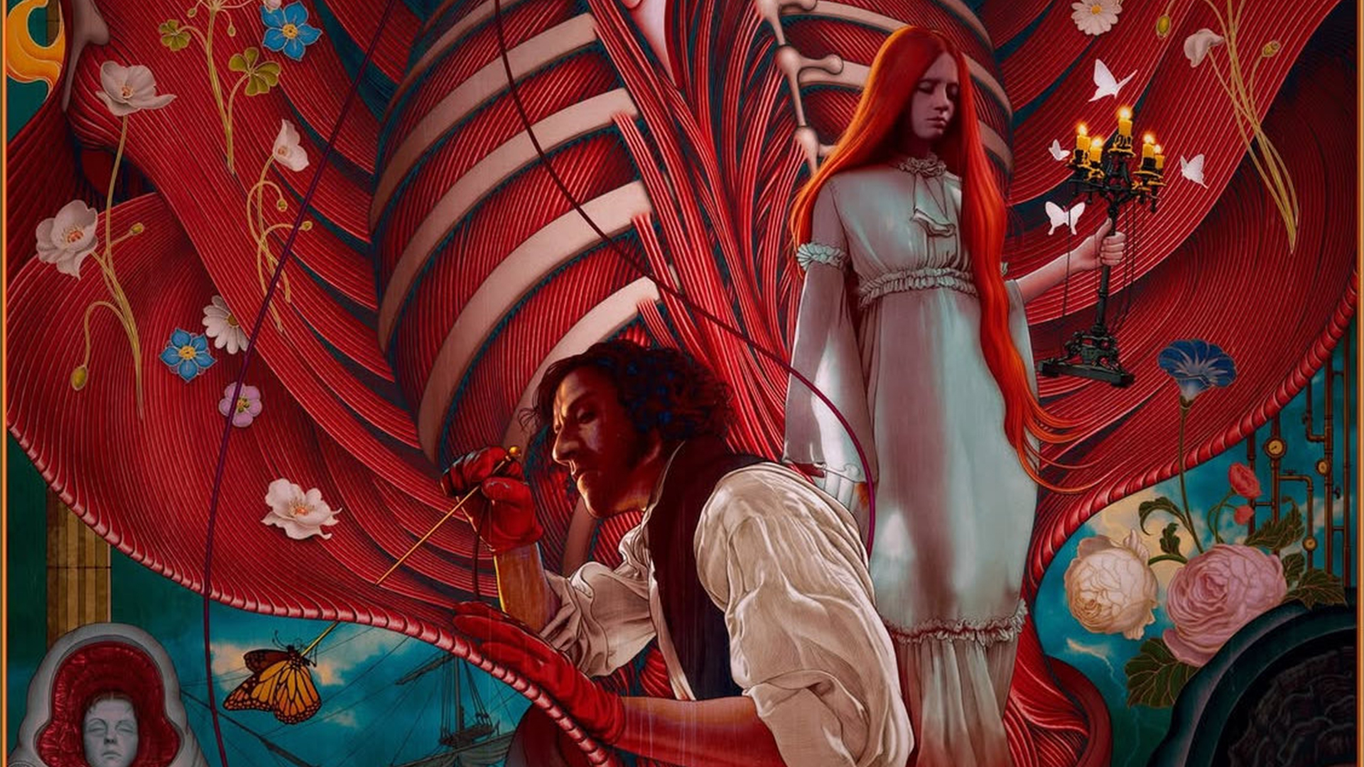 Frankenstein poster created by James Jean