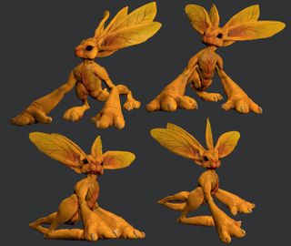 Speed sculpt a creature in ZBrush: Pose the figure to convey an emotion