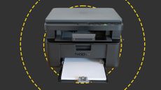 The Brother DCP-L1640W on the ITPro background