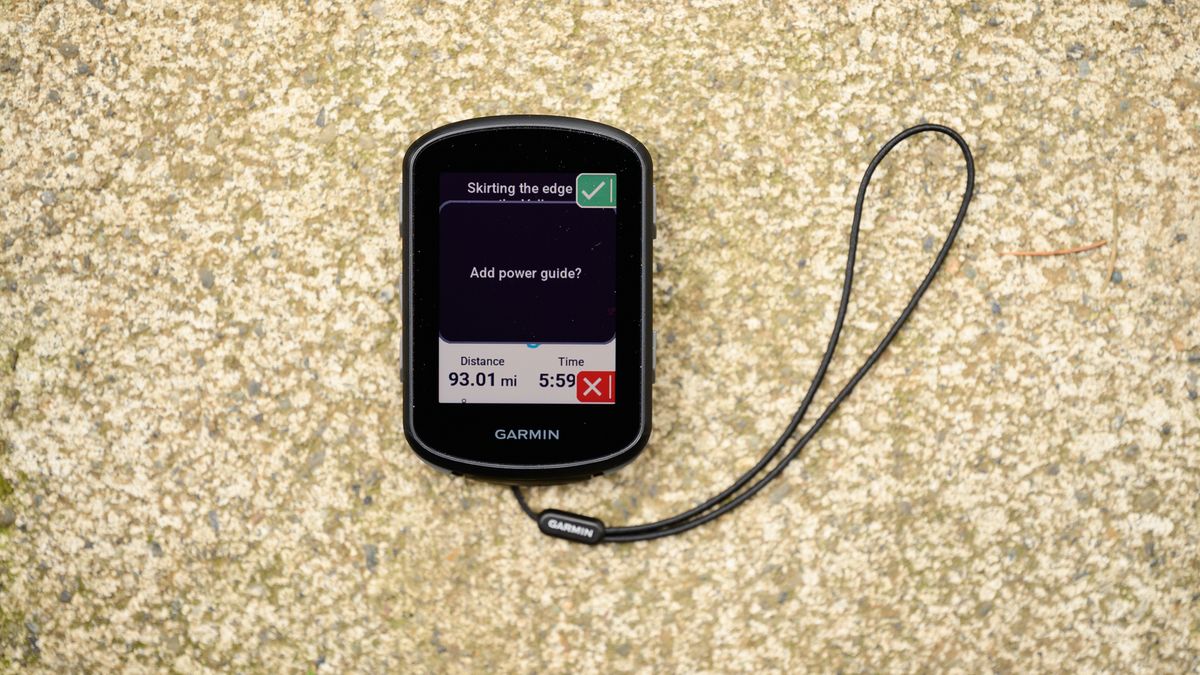 Garmin Edge 540 add power guide screen