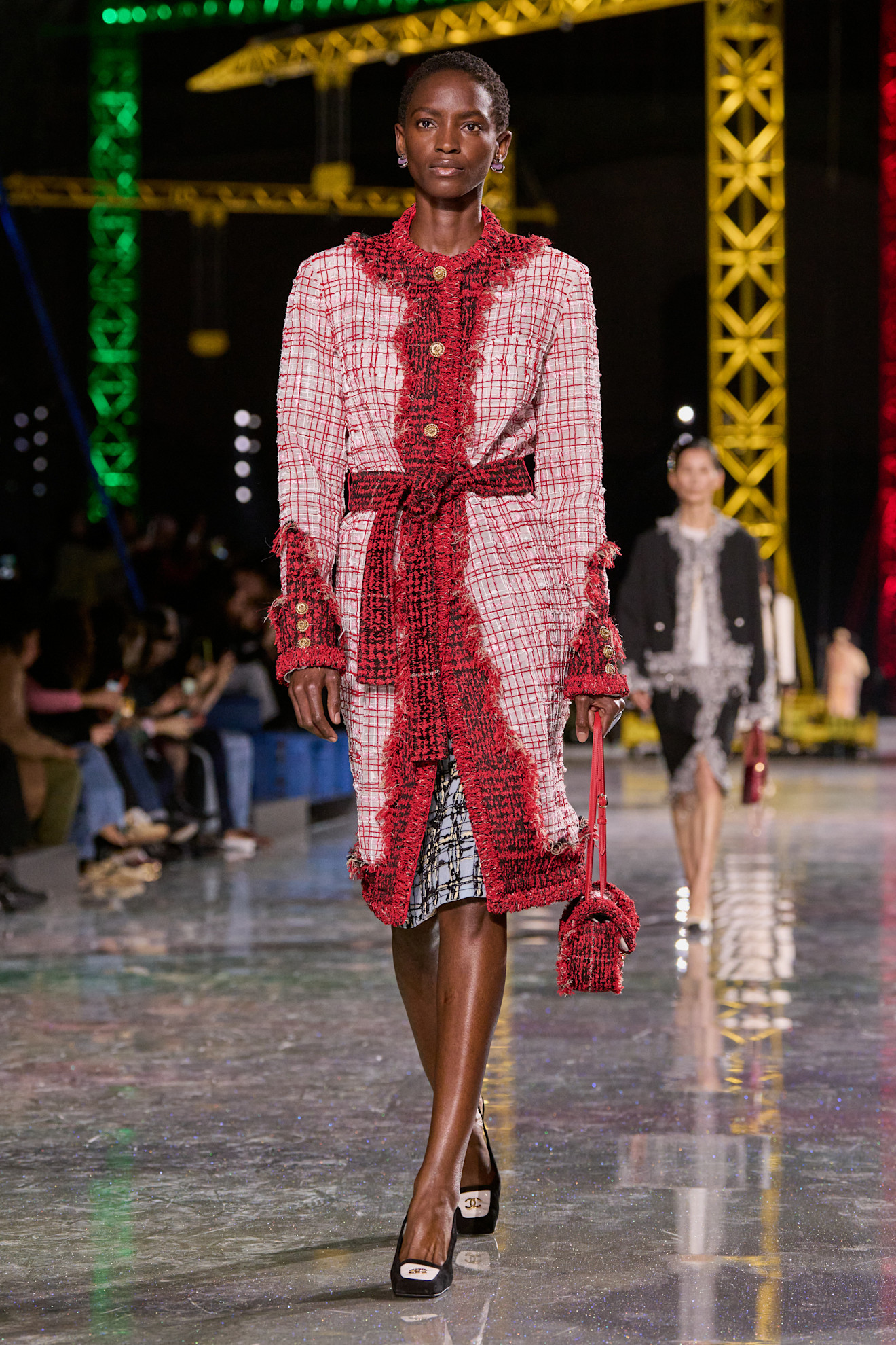 a runway image from chanel's fall/winter 2026 collection.