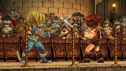 A crop of the swordfighting scene from the opening of Final Fantasy 9