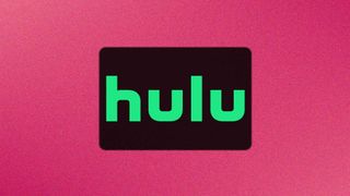 Hulu logo on a pink background