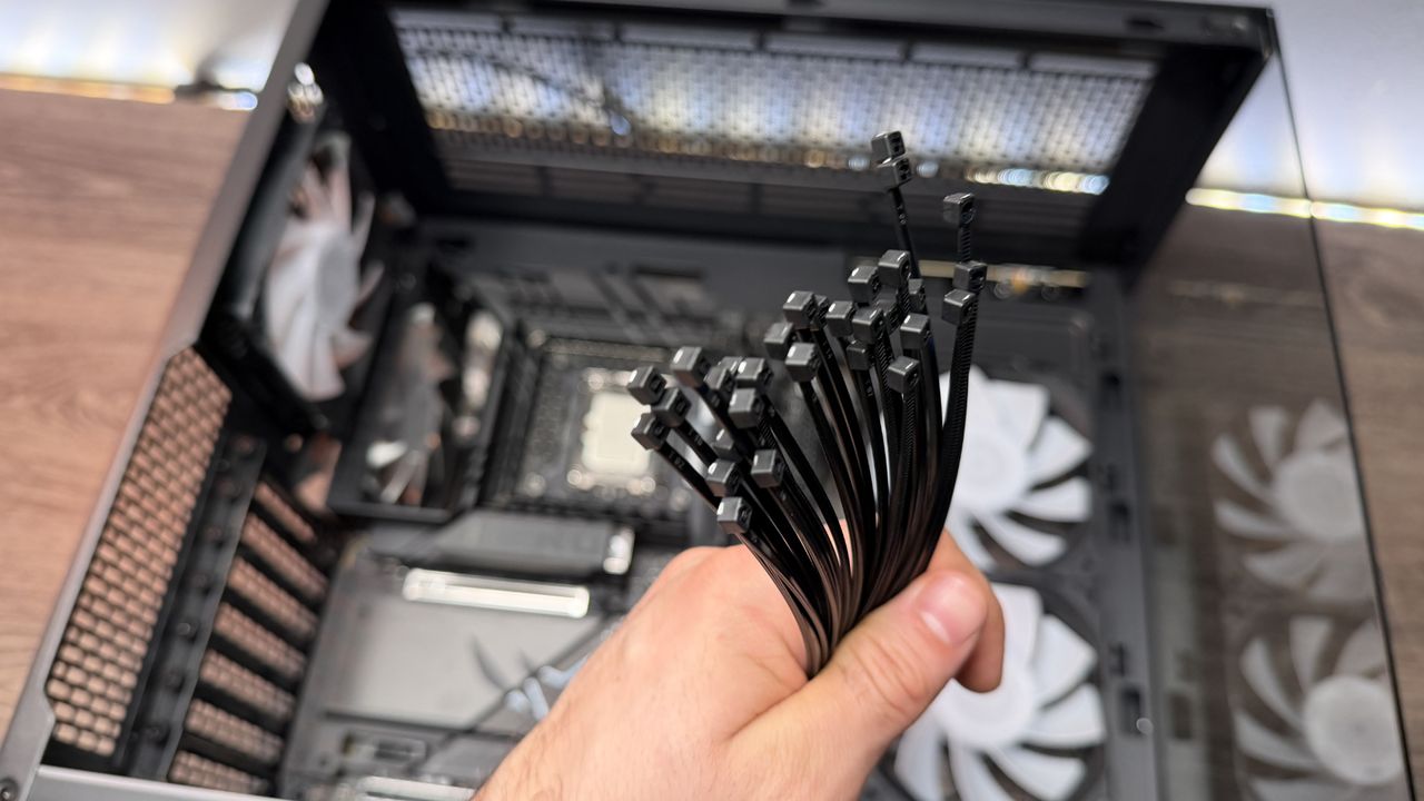 The Phanteks XT View Matrix case on a table.